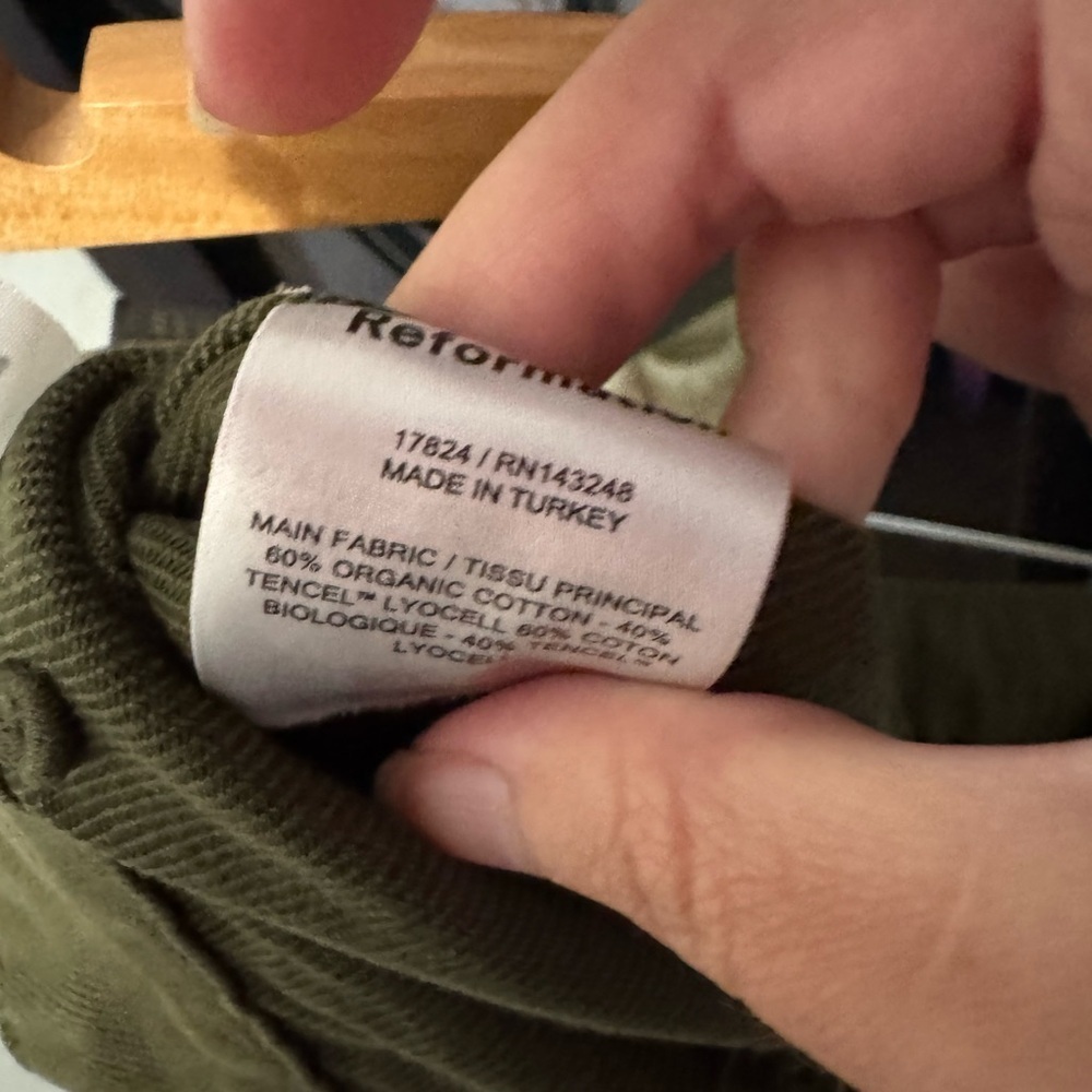 Reformation Marine Cotton Tencel Ankle Pants - Picture 9 of 10